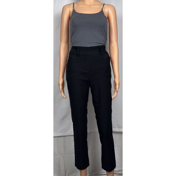 Hilary Radley Womens Size Small Black Mid Rise Tummy Control Pants Chino Slacks - Picture 2 of 12